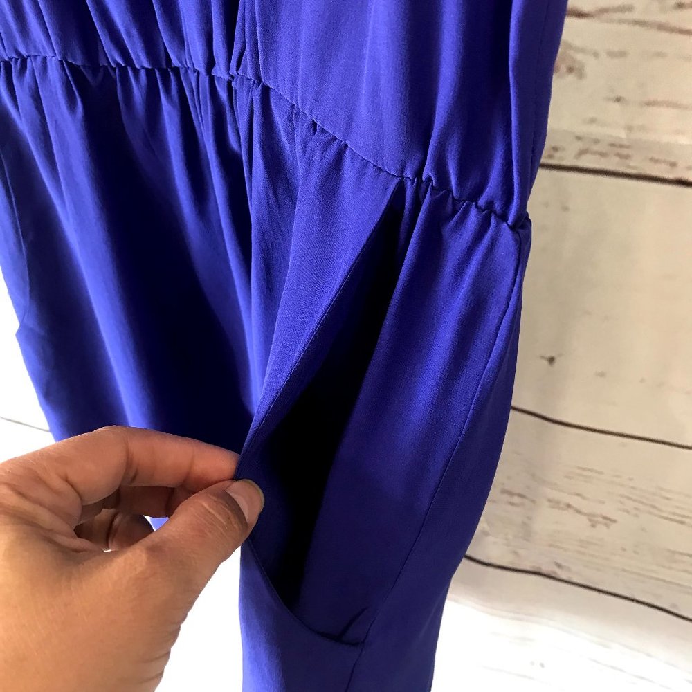 Parker NY Women's Blue Edie Romper NWT - Picture 6 of 11